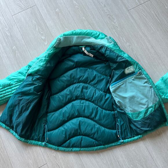 Lululemon Down Puffer Jacket Womens Size 10 Green - Picture 7 of 16